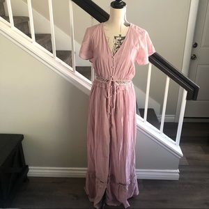 NWOT Promesa | pink maxi boho dress